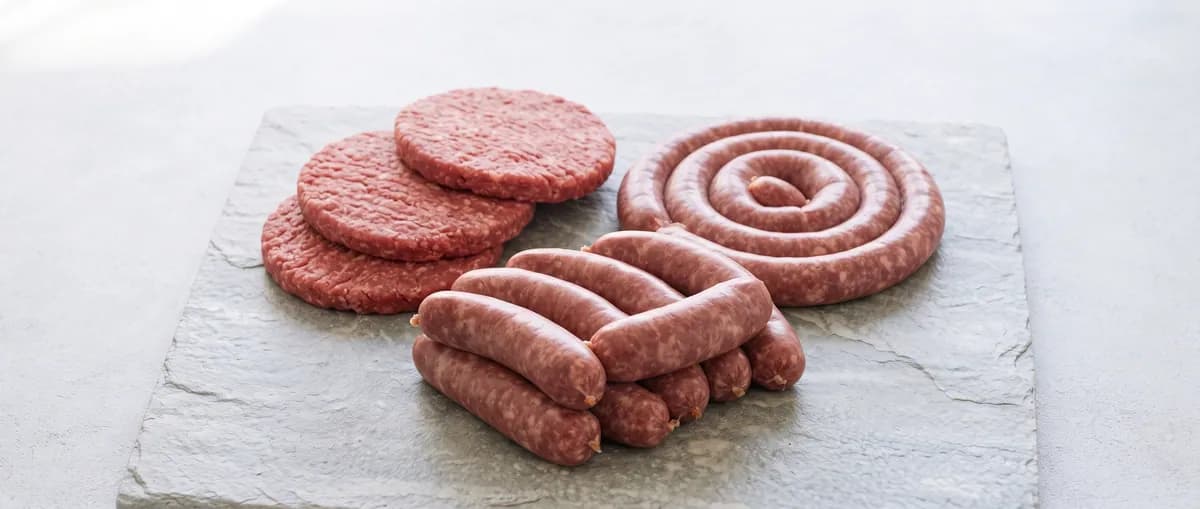 Essmor Sausages & Burgers products